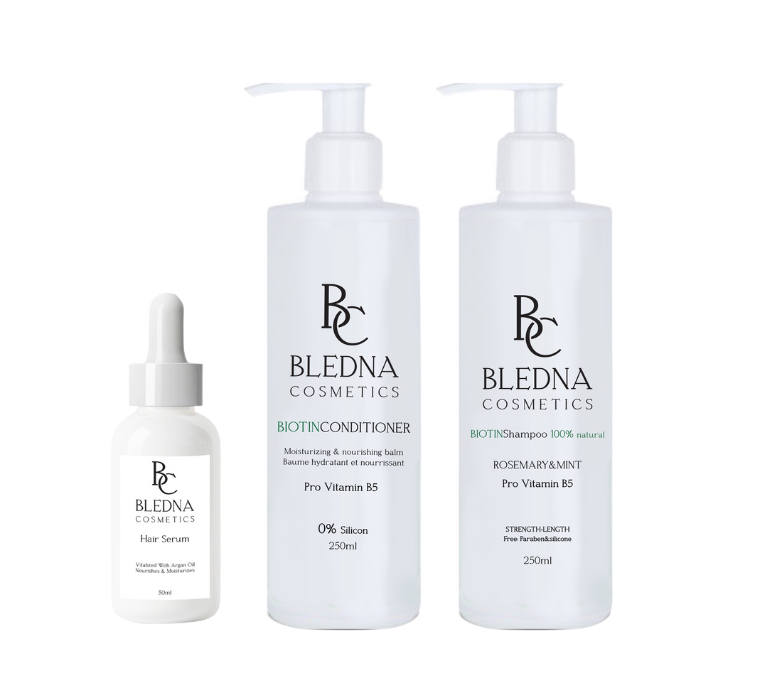 Pack Shampooing + Conditionneur + Sérum - fond transparent